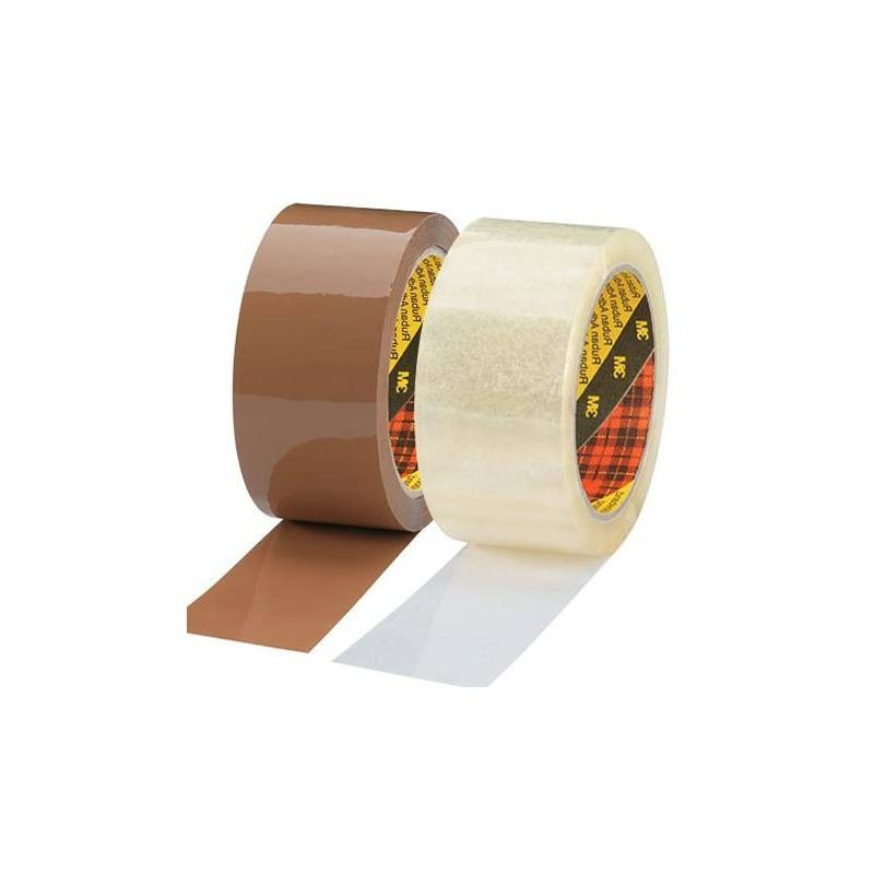 Ruban adhésif d'emballage Kraft brun, résistant 70 g/m², 3444 Scotch, 50 mm  x 50 m sur