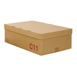 Boite type C Normes Automobile Simple cannelure - fond + couvercle