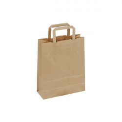 Sac kraft brun poignées plates